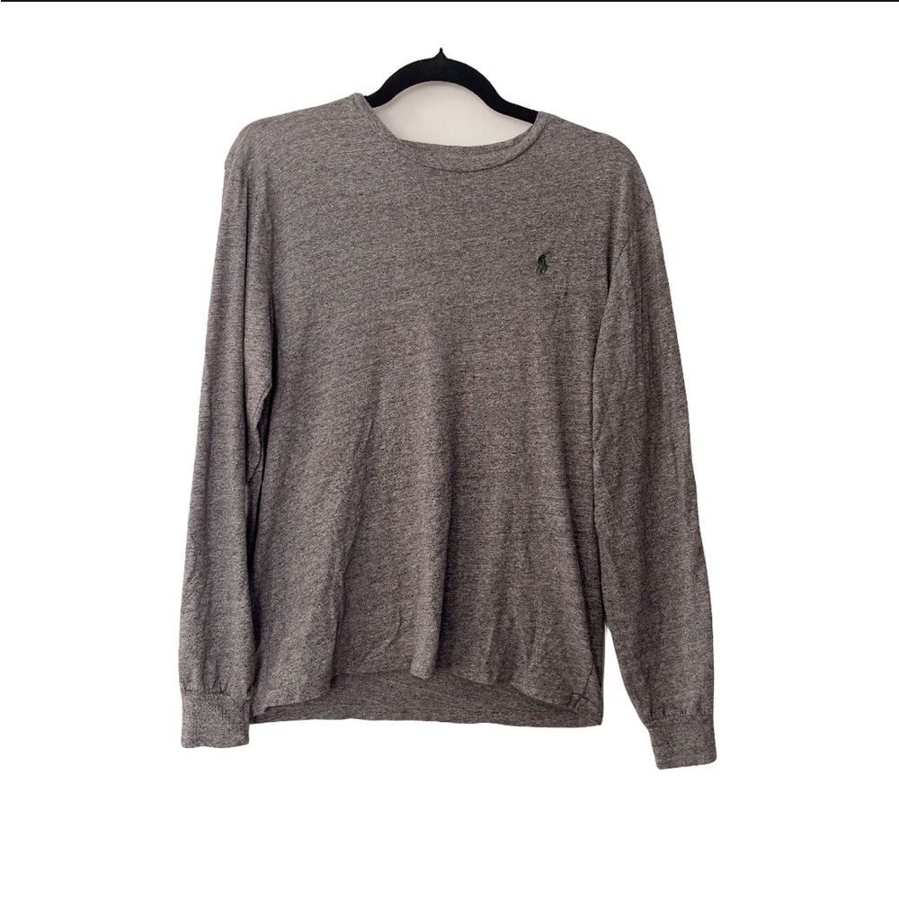 Polo Ralph Lauren Long‎ Sleeve Tee | Size Small | Grey Embroidered Pony